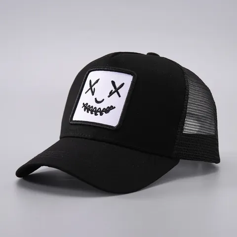 Cappello Trucker in Mesh con Espressione Divertente Berretto da Baseball Regolabile Traspirante per Protezione Solare Outdoor Unisex