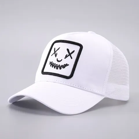 Cappello Trucker in Mesh con Espressione Divertente Berretto da Baseball Regolabile Traspirante per Protezione Solare Outdoor Unisex
