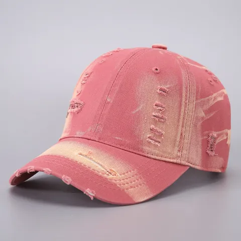 Distressed Denim Baseball Cap For Men Women Vintage Washed Cotton Adjustable Sun Hat Retro Streetwear Outdoor Sports Trucker Hat