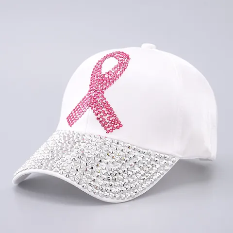 Damen Strass Baseballkappe Mode Glitzer Rosa Schleife Satin Denim Gebogene Krempe Verstellbar Sonnenhut Outdoor Zubehör
