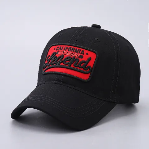 Berretto da Baseball in Cotone Con Ricamo Lettere Legend Per Uomo Donna Lavato Visiera Curva Regolabile Cappello Sportivo