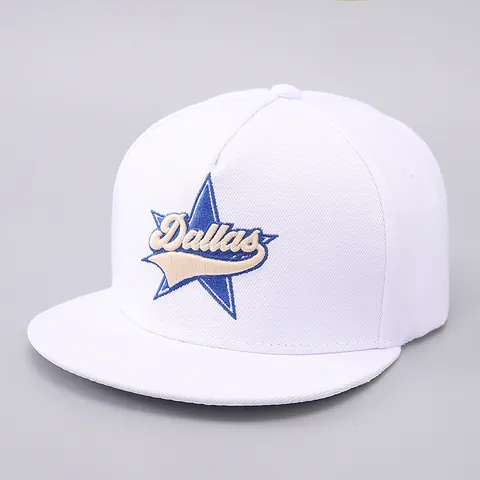 Gorra de Béisbol de Ala Plana Bordada de Moda Sombrero Snapback de Poliéster para Hombre Mujer Streetwear Hip Hop Ajustable Gorra de Sol