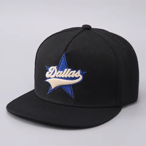Gorra de Béisbol de Ala Plana Bordada de Moda Sombrero Snapback de Poliéster para Hombre Mujer Streetwear Hip Hop Ajustable Gorra de Sol