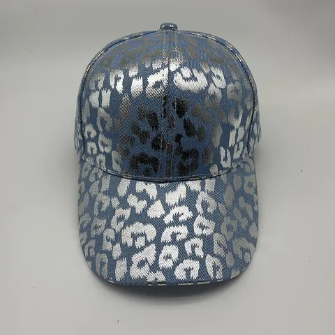 Gorra de Béisbol Moda Bronceado Estampado Leopardo Mujeres Hombres Poliéster Estilo Denim Parasol Ajustable Sombrero Streetwear