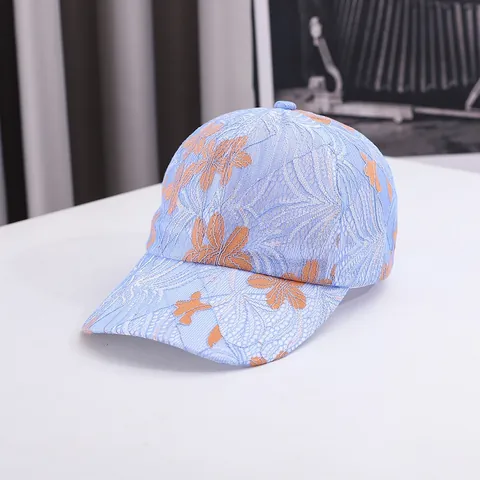 Women's Floral Lace Baseball Cap Breathable Hollow Out Sunshade Hat Elegant Summer Spring Adjustable Fashion Outdoor Accessory