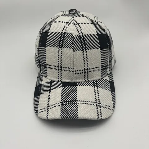 Vintage British Plaid Baseball Cap For Men Women Adjustable Polyester Sunshade Retro Houndstooth Check Pattern Duck Tongue Hat