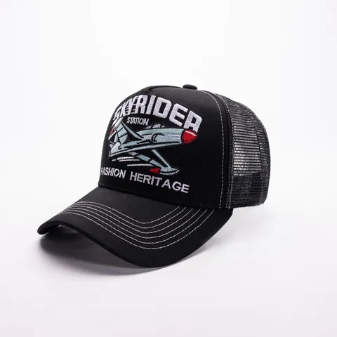 Vintage Trucker Hat Ανδρικό Γυναικείο Πολυεστέρας Πλέγμα Αναπνεύσιμο Καπέλο Μπέιζμπολ Αετός Αεροπλάνο Racing Κέντημα Snapback