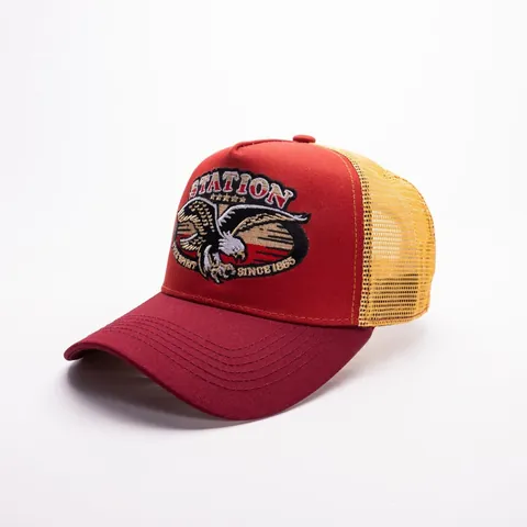 Vintage Trucker Hat Ανδρικό Γυναικείο Πολυεστέρας Πλέγμα Αναπνεύσιμο Καπέλο Μπέιζμπολ Αετός Αεροπλάνο Racing Κέντημα Snapback