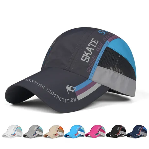 Unisex Sneldrogende Mesh Honkbalpet Ademend Sport Outdoor Zonnehoed Verstelbaar Lichtgewicht Hardlopen Skaten Trucker Pet