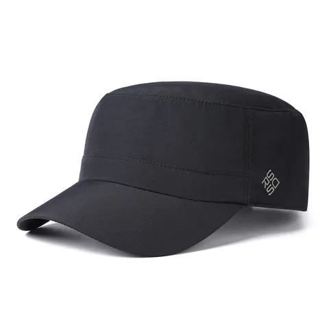 Gorra de Cadete Unisex de Secado Rápido Ligera Transpirable Antidesgarro Parte Superior Plana Sombrero Militar para Deportes al Aire Libre