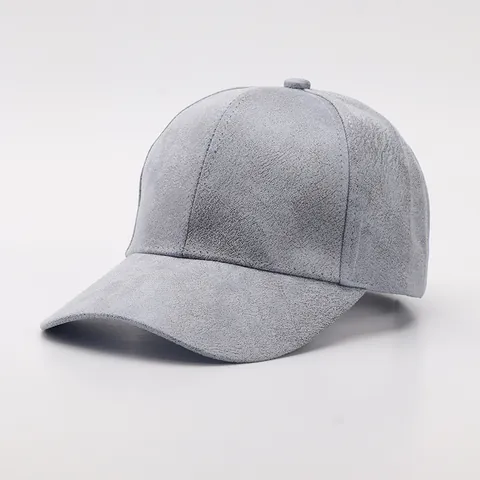 Women's Simple Solid Color Faux Suede Baseball Cap Plain Wide Brim Adjustable Duckbill Cap Autumn Winter Fashion Hat