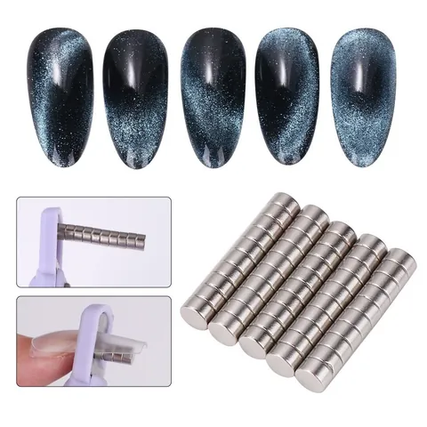 Sterke Neodymium Nagelkunst Magneet Voor Kattenoog Effect En Nageltrimmer Lengte Positioneringsgereedschap Voor Vrouwen