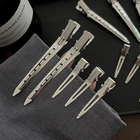 Professional Stainless Steel Hair Clips For Root Volumizing Duckbill Sectioning Clips Metal Styling Tool Salon Hairpins For Women