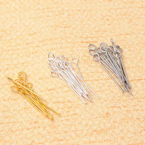 925 Sterling Silver Eye Pins For Jewelry Making DIY Handcrafted Connecting Pins Gold Silver Rose Gold Plated Jewelry Findings