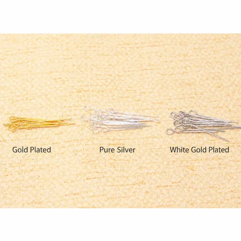 925 Sterling Silver Eye Pins For Jewelry Making DIY Handcrafted Connecting Pins Gold Silver Rose Gold Plated Jewelry Findings