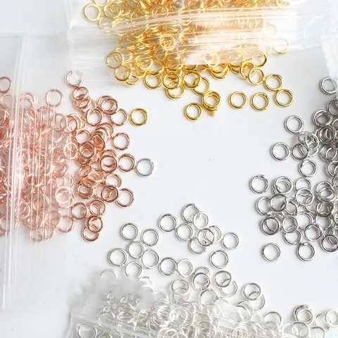 925 Sterling Silver Closed Jump Rings For DIY Jewelry Making Accessories Earrings Material Gold Platinum Rose Gold Plated Round Circle Findings