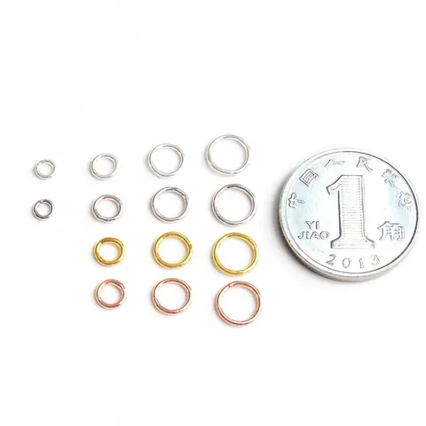 925 Sterling Silver Closed Jump Rings For DIY Jewelry Making Accessories Earrings Material Gold Platinum Rose Gold Plated Round Circle Findings