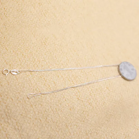 925 Sterling Silver Box Chain Necklace For Women DIY Jewelry Making Accessories With Spring Ring Clasp And Needle End