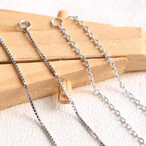 Accessori per Gioielli Fai-da-te in Argento Sterling 925 Con Vassoio a Ciotola Catena a Scatola Croce per Orecchini di Künstliche Perle