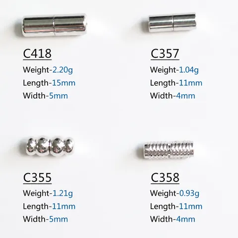 925 Sterling Silver Screw Clasps For DIY Jewelry Making Necklace Bracelet Connection Parts Barrel Clasp Findings Accessory