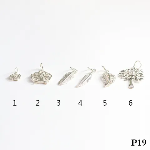 925 Sterling Silver DIY Jewelry Charms Tree Of Life Feather Leaf Pendant Only For Necklace Bracelet Making Accessories For Women