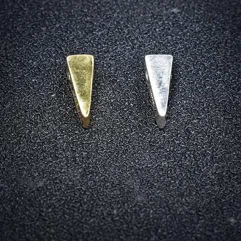 925 Sterling Silver Triangle Spacer Beads Mini Geometric Wedge Pendants For DIY Jewelry Making Findings Bracelet Necklace Material