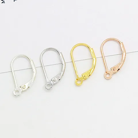 925 Sterling Silver Leverback Earring Hooks U Shape DIY Earring Findings For Jewelry Making Craft Components For Women Girls