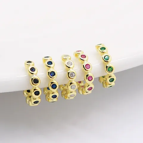 925 Sterlingsilber Bunter Zirkonia Ohrclips Ohne Loch Minimalistisch Rund C-förmig Ohrringe Für Damen Gold Silber Galvanisierter Schmuck