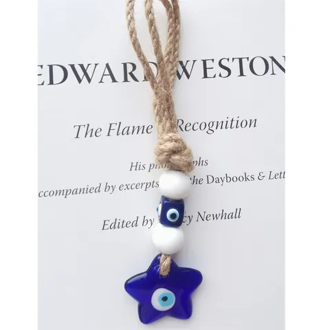 Handgemachte Türkische Böser Blick Glas Stern Herz Rund Anhänger Hanfseil Haus Auto Deko Nazar Amulett Schutz Ornament