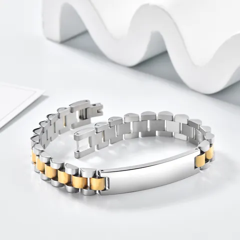 Bracciale ID in Acciaio Inossidabile Uomo Donna Incidibile Simbolo Allerta Medica Cinturino Orologio Maglie Gioielli Regalo