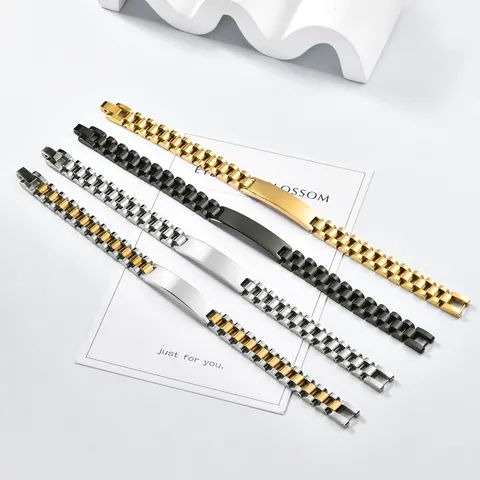 Bracciale ID in Acciaio Inossidabile Uomo Donna Incidibile Simbolo Allerta Medica Cinturino Orologio Maglie Gioielli Regalo
