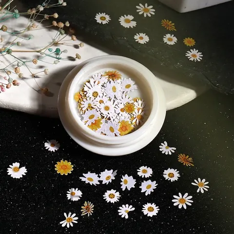3D Bloemen Nail Art Decoraties Houtpulp Schijfjes Madeliefje Kersenbloesem Manicure Accessoires Voor Vrouwen DIY Nagelontwerp