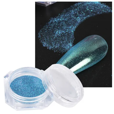 Chamäleon Nagel Glitzerpuder Aurora Sternenhimmel Effekt Spiegel Chrom Pigment Für Nail Art Dekoration DIY Maniküre Damen Beauty