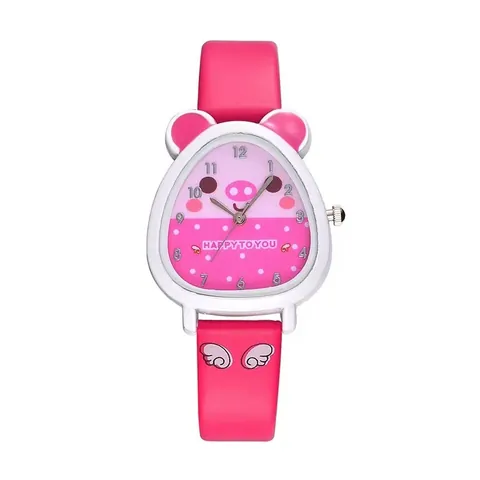 Orologio al Quarzo per Bambini Cassa in Lega Cinturino in Pelle PU Forma di Animale Orologio da Polso alla Moda per Ragazze Regalo