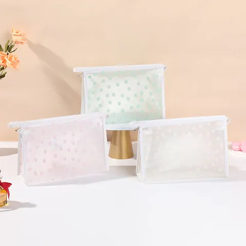 Florale Mesh Kulturtasche Wasserdicht EVA Beflockte Blume Toilettenartikel Aufbewahrungstasche Für Reisen Damen Tragbare Waschtasche