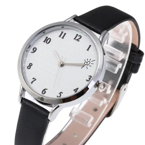 Women Fashion Quartz Watch Simple Heart Pattern Dial Faux Leather Strap Casual Analog Wristwatch Elegant Jewelry Watch For Ladies