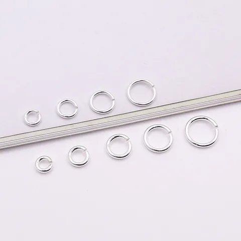 925 Sterling Silver Open Jump Rings Round Jewelry Making Findings Connectors For DIY Necklace Bracelet Making Supplies