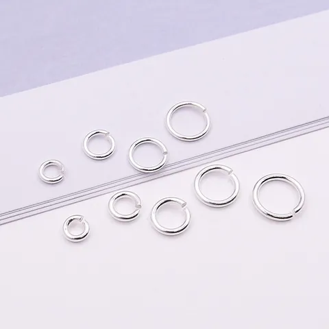925 Sterling Silver Open Jump Rings Round Jewelry Making Findings Connectors For DIY Necklace Bracelet Making Supplies