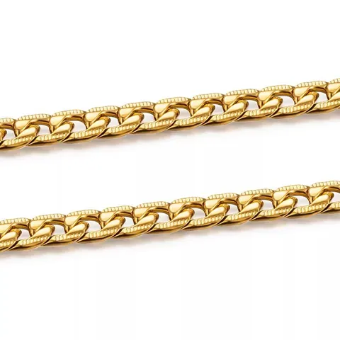 Stainless Steel Embossed NK Chain DIY Jewelry Making Supplies Cuban Link Gold Silver Plated Hip Hop Accessories Material