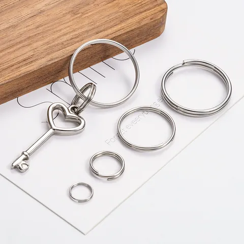 Anelli Spaccati Doppi In Acciaio Inossidabile Anelli Aperti Connettore Per Creazione Gioielli DIY Portachiavi Accessori