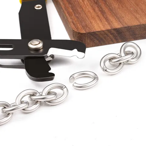 Edelstahl Oval Gliederkette O-Kette DIY Schmuckherstellung Zubehör Für Halskette Armband Hip Hop Mode Schwere Grobe Gliederkette