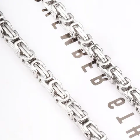 Stainless Steel Byzantine Chain DIY Jewelry Accessory For Necklace Bracelet Making Men Women Hip Hop Fashion Link Chain