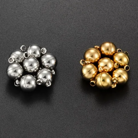 Chiusura Magnetica in Acciaio Inossidabile Connettore a Sfera Per Fai Da Te Collana Bracciale Gioielli Making Risultati Non Sbiadimento