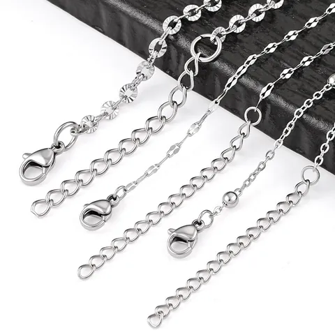Minimalist Stainless Steel Titanium Steel Chain Necklace For Men Women Waterproof Dragon Bone Box Chain Link Jewelry Gift