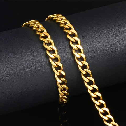 Catena Curb in Acciaio Inossidabile Per Fai Da Te Creazione Di Gioielli Oro Argento Catena Rettificata Doppia Faccia Rotolo Accessori