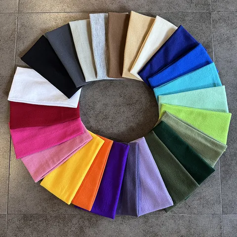Fascia per Capelli in Maglia da Donna Morbida Elastica Tinta Unita Yoga Fitness Fascia Sportiva Semplice Accessori per Capelli Moda
