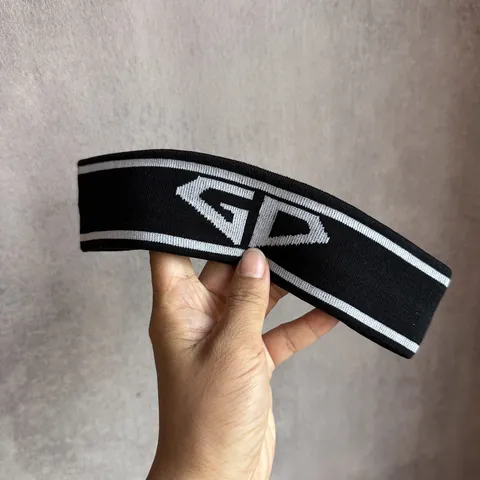 Fascia Sportiva in Cotone a Maglia Per Uomo Donna Assorbente Sudore Elastica Yoga Corsa Fitness Cerchietto Lettera Jacquard