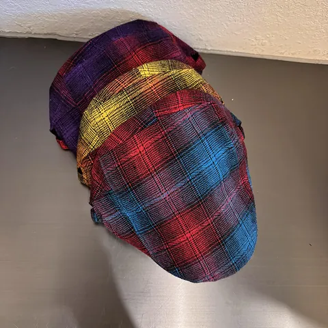Vintage British Plaid Ivy Cap For Women Polyester Woolen Fabric Flat Cap Retro Checkered Newsboy Hat For Autumn Winter Outdoor