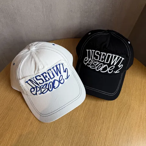 Berretto da Baseball da Donna Casual Retrò con Lettere Ricamate in Misto Cotone Streetwear Regolabile Traspirante Parasole