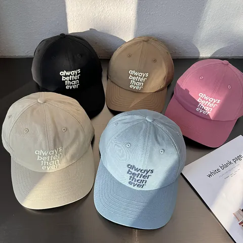 Women Men Casual Cotton Polyester Baseball Cap Letter Embroidery Always Better Than Ever Soft Top Adjustable Sun Hat